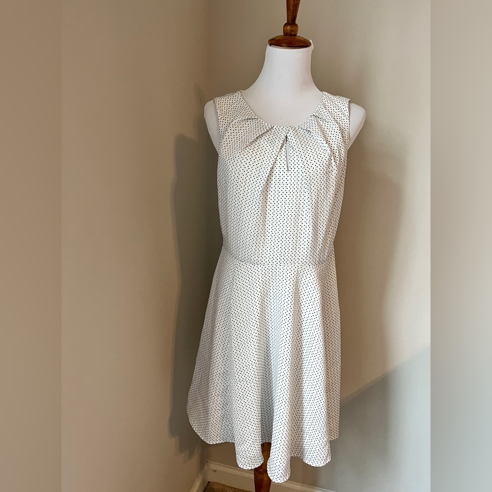 NWT Express White Heart Dot Dress